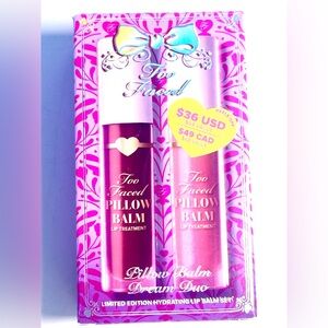 Too Faced Pillow Balm Lip Treatment Duo - Pink and Red
